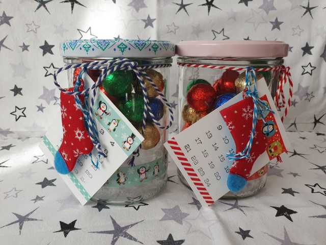 Adventskalender im Glas